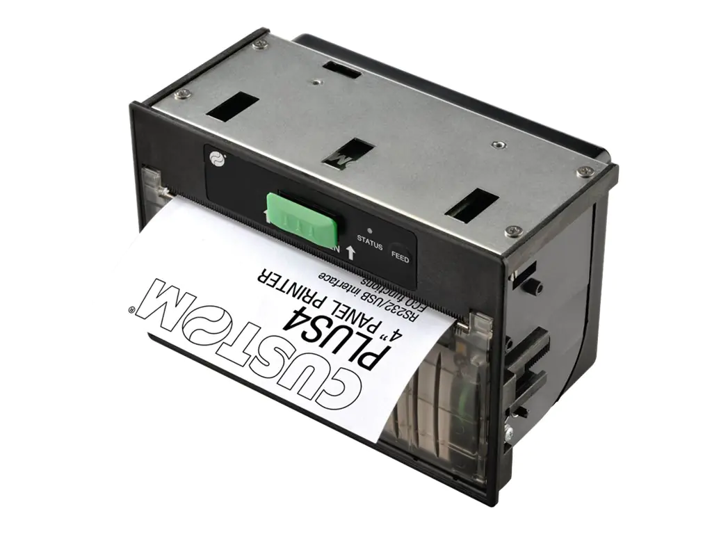 Custom PLUS 4 - Belegdrucker - Thermodirekt - Rolle (11,4 cm) - 204 dpi - bis zu 70 mm/Sek. - USB, RS232