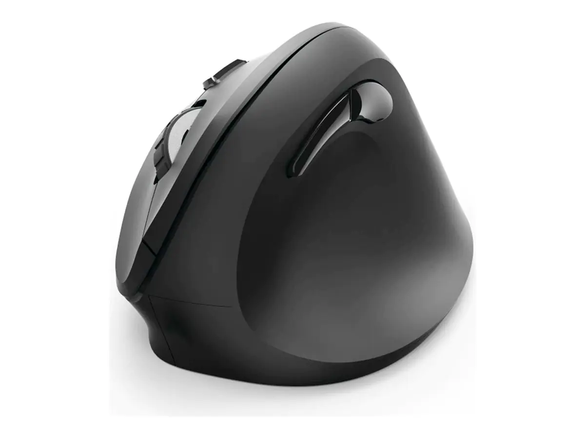 Hama Vertical Ergonomic - Vertikale Maus - ergonomisch - Für Rechtshänder - optisch - 6 Tasten - kabellos - 2.4 GHz - kabelloser Empfänger (USB) 00182699