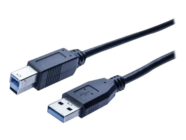 exertis Connect - USB-Kabel - USB Typ A (M) zu USB Type B (M) - USB 3.0 - 3 m - Schwarz