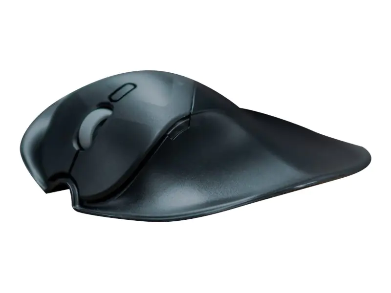 Bakker Elkhuizen HandShoeMouse Shift - Maus - ergonomisch - rechts- und linkshändig - Laser - 3 Tasten - kabellos - Schwarz