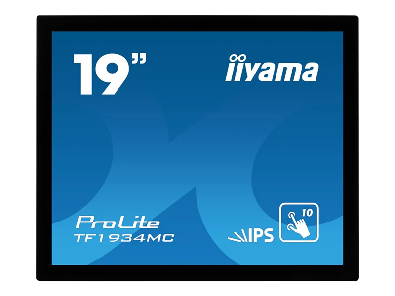 iiyama ProLite TF1934MC-B7X - LED-Monitor - 48 cm (19") - offener Rahmen - Touchscreen - 1280 x 1024 - IPS - 350 cd/m² - 1000:1 - 14 ms - HDMI, VGA, DisplayPort - Schwarz