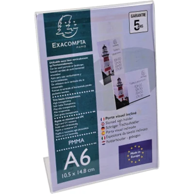 Exacompta Prospekthalter 86058D PMMA A6 Exacompta Prospekthalter 86058D PMMA A6