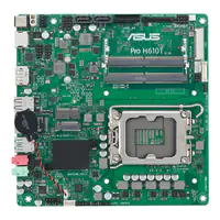 ASUS Pro H610T-CSM - Motherboard - Mini-ITX - LGA1700-Sockel - H610 Chipsatz - USB 3.2 Gen 1, USB 3.2 Gen 2 - Gigabit LAN - Onboard-Grafik (CPU erforderlich) - HD Audio (8-Kanal)