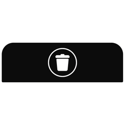 Rubbermaid Hinweisschild 48,9 x 20,36 cm (B x H) Restmüll Kunststoff