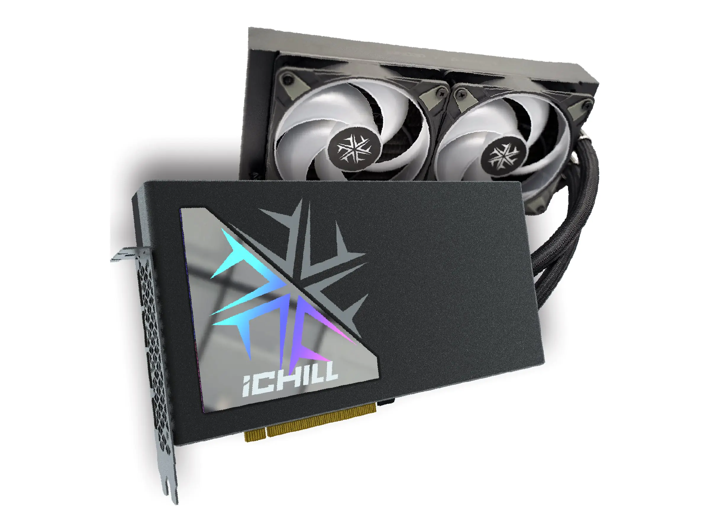 Inno3D iChiLL GeForce RTX 4080 SUPER Black - Grafikkarten - NVIDIA GeForce RTX 4080 SUPER - 16 GB GDDR6X - PCIe 4.0 x16 - HDMI, 3 x DisplayPort - Schwarz - Box