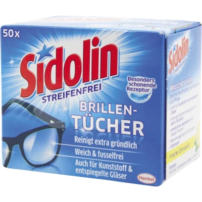 Henkel Brillenputztücher Streifenfrei 1-lagig weiss 50 St. 605611