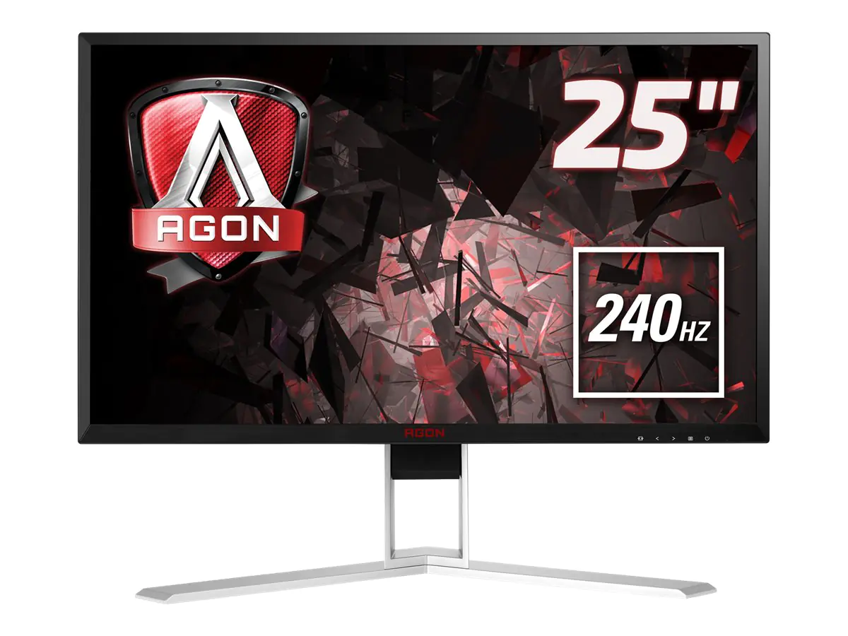 AOC Gaming AG251FZ - AGON Series - LCD-Monitor - 62.2 cm (24.5") - 1920 x 1080 @ 240 Hz - 400 cd/m² - 1000:1 - 1 ms - 2xHDMI, DVI-D, VGA, DisplayPort, MHL - mit Re-Spawned 4 Year Advance Replacement and Zero Dead Pixel Guarantee / 1 Year One-Time Accident