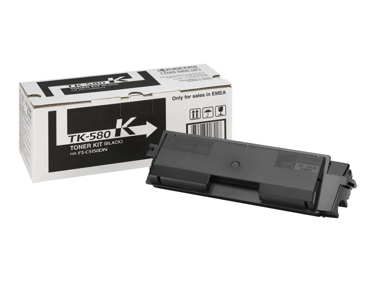 Kyocera TK 580K - Schwarz - Original - Tonerpatrone - für ECOSYS P6021cdn, P6021cdn/KL3; FS-C5150DN, C5150DN/KL3