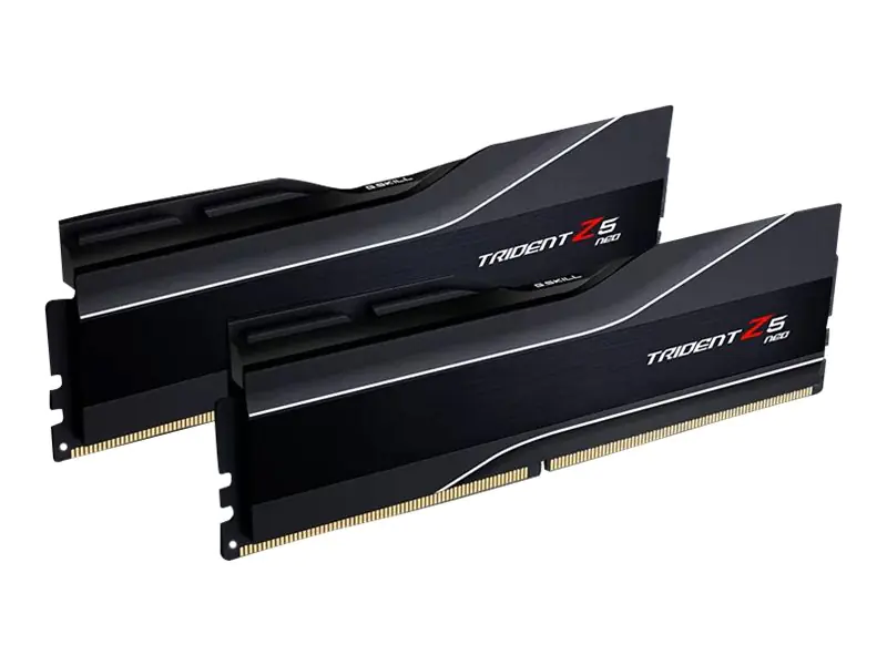 G.Skill Trident Z5 Neo - DDR5 - Kit - 32 GB: 2 x 16 GB - DIMM 288-PIN - 6000 MHz / PC5-48000 - CL30 - 1.35 V - ungepuffert - non-ECC - mattschwarz G.Skill Trident Z5 Neo - DDR5 - Kit - 32 GB: 2 x 16 GB - DIMM 288-PIN - 6000 MHz / PC5-48000 - CL30 - 1.35 V - ungepuffert - non-ECC - mattschwarz