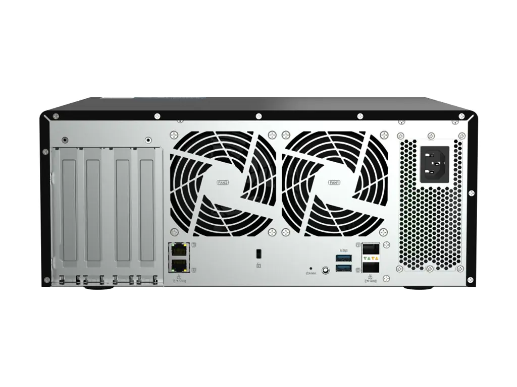 QNAP TS-h1290FX - NAS-Server - 12 Schächte - SATA 6Gb/s / PCIe (NVMe) / U.2 - RAM 128 GB - 25 Gigabit Ethernet / 2.5 Gigabit Ethernet - iSCSI Support