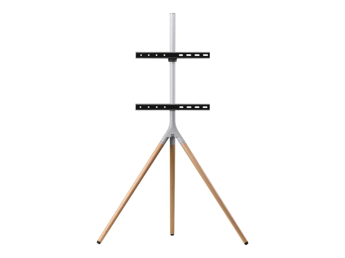 One for All WM 7472 - Aufstellung - Stativ - für Flachbildschirm - handgearbeitetes Holz - silbergrau, Oak - Bildschirmgröße: 81-165 cm (32"-65") WM7472