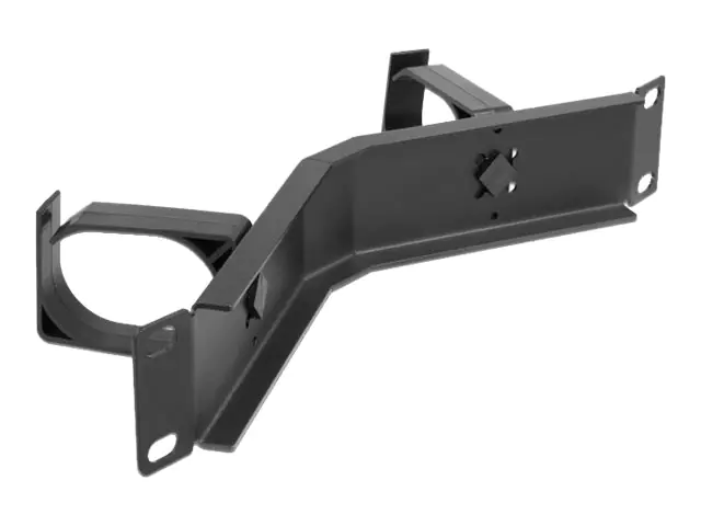 Delock Kabelführungsplatte für Schaltschrank - Schwarz - 1U - 25.4 cm (10")