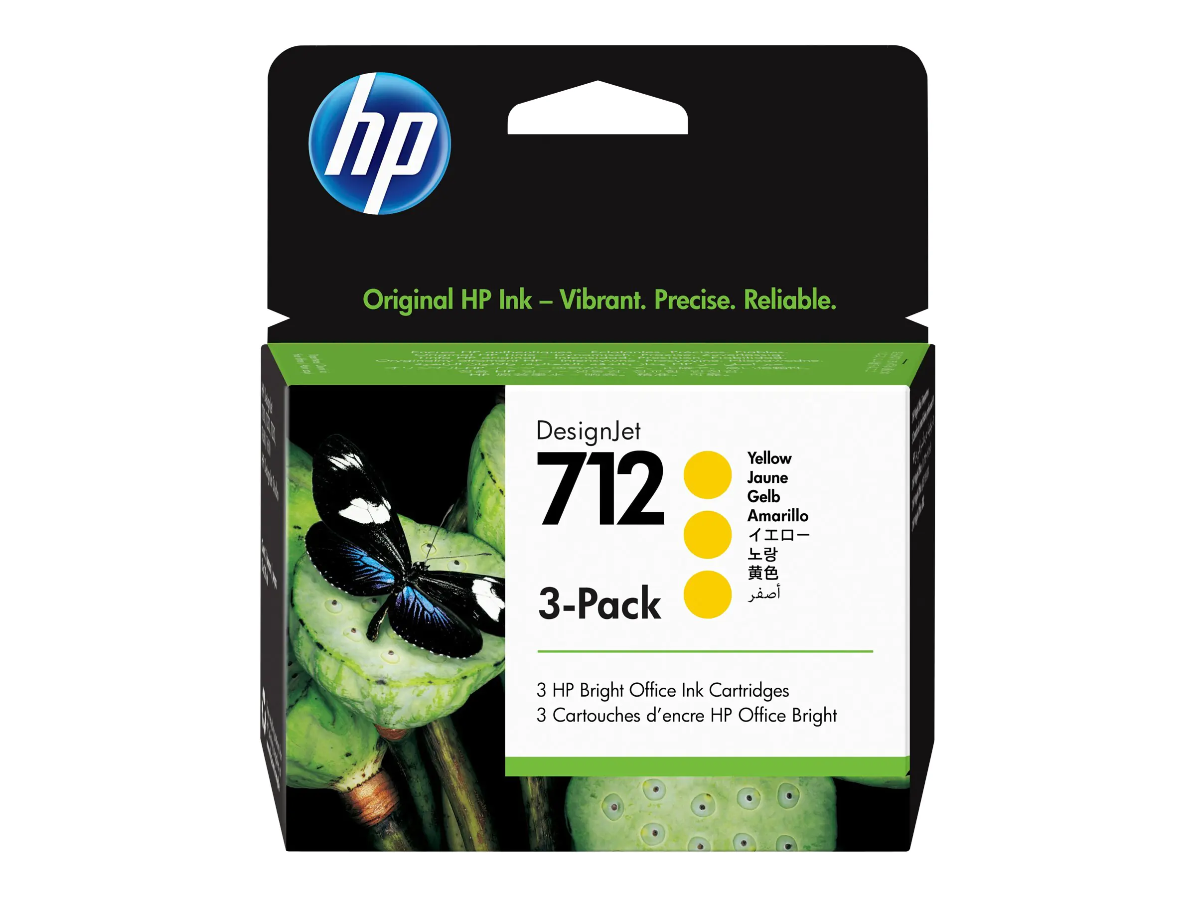 HP 712 - 3er-Pack - 29 ml - Gelb - Original - DesignJet - Tintenpatrone - für DesignJet Studio, T210, T230, T250, T630, T650 HP 712 - 3er-Pack - 29 ml - Gelb - Original - DesignJet - Tintenpatrone - für DesignJet Studio, T210, T230, T250, T630, T650