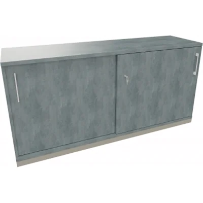 Schiebetürenschrank 2OH B1600xT442xH781mm si/Beton Schiebetürenschrank 2OH B1600xT442xH781mm si/Beton