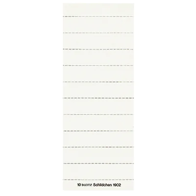 Leitz Beschriftungsschild 19020001 blanko 3zeilig weiß 100 St./Pack.
