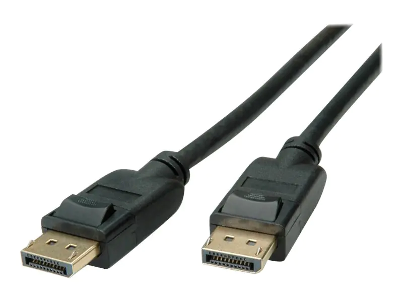 Roline - DisplayPort-Kabel - DisplayPort (M) bis DisplayPort (M) - DisplayPort 1.4 - 3 m - 4K Unterstützung - Schwarz Roline - DisplayPort-Kabel - DisplayPort (M) bis DisplayPort (M) - DisplayPort 1.4 - 3 m - 4K Unterstützung - Schwarz