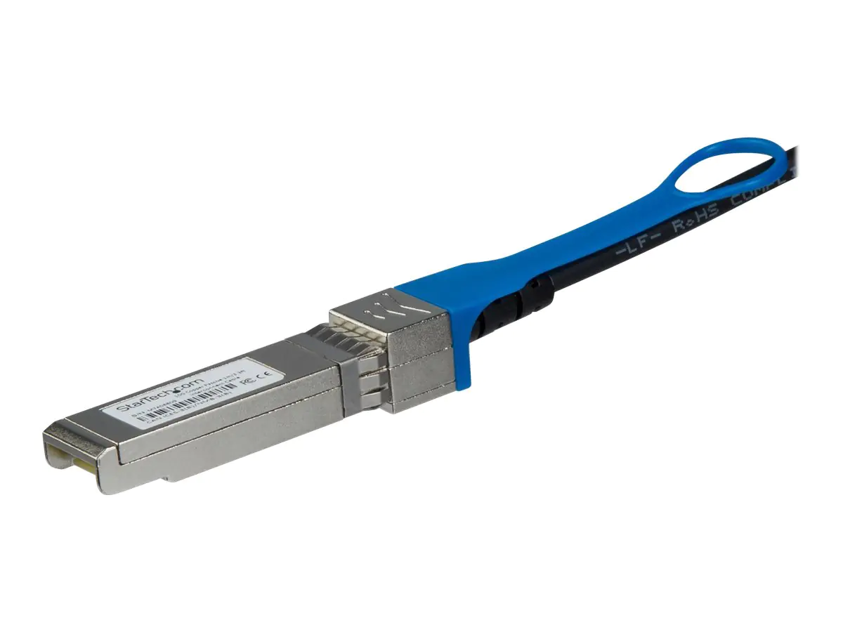 StarTech 5m HP JD081C kompatibel - SFP+ Direktverbindungskabel - 10GbTwinax Kabel - passives SFP+ Kabel - 10GBase Direktanschlusskabel - SFP+ eingerastet zu SFP+ eingerastet - 5 m - twinaxial - SFF-8431/SFF-8432 - passiv - Schwarz