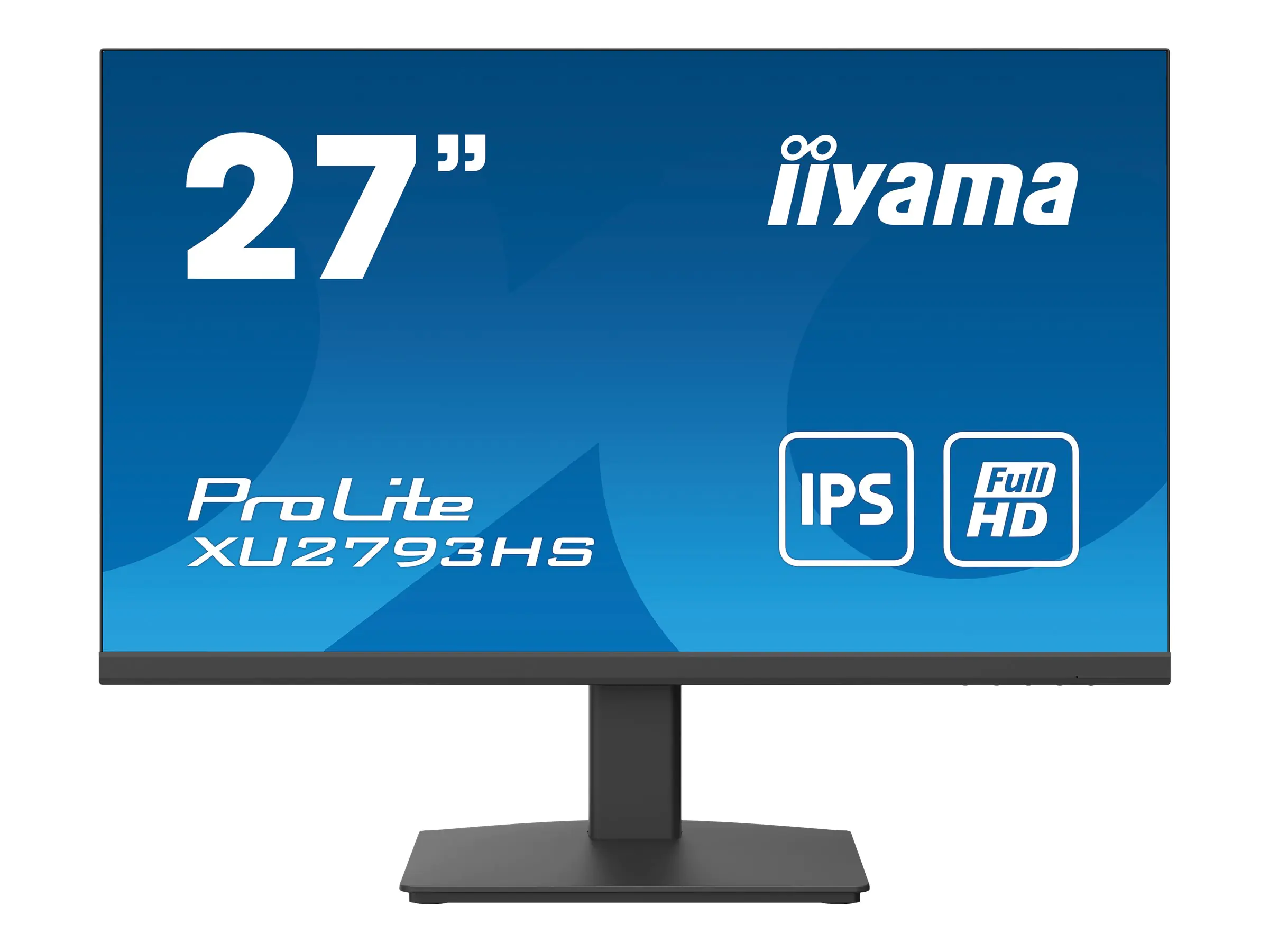 iiyama ProLite XU2793HS-B5 - LED-Monitor - 68.6 cm (27") - 1920 x 1080 Full HD (1080p) @ 75 Hz - IPS - 300 cd/m² - 1000:1 - 4 ms - HDMI, DisplayPort - Lautsprecher - mattschwarz