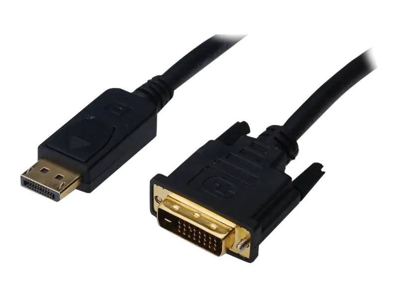 DIGITUS DisplayPort-Kabel DisplayPort DVI (24+1) DK-340301-020-S doppelt isoliert 2.00 m Schwarz