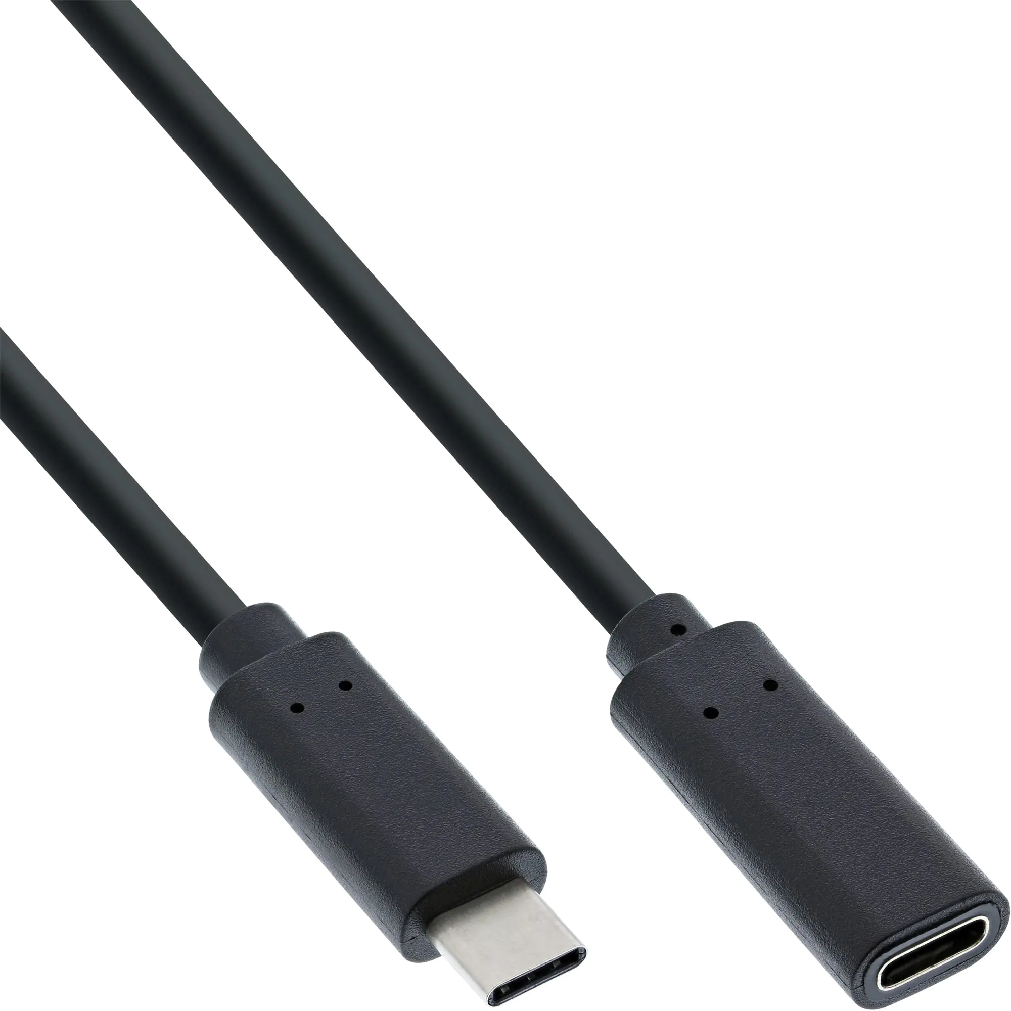 InLine USB 3.2 USB-C Verlängerungskabel - 20 Gb/s - 100 W - schwarz - 1 m 35771