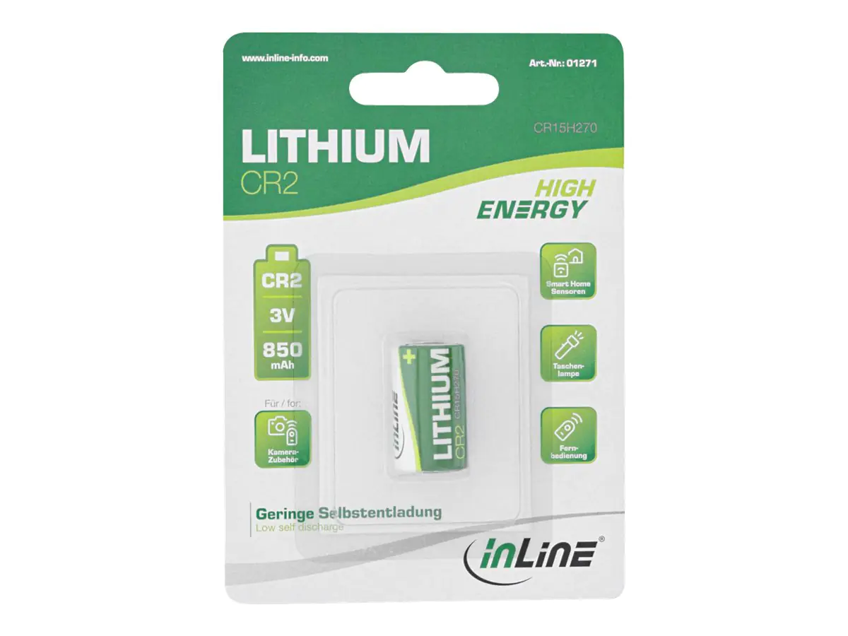 InLine - Batterie CR2 - Li - 850 mAh