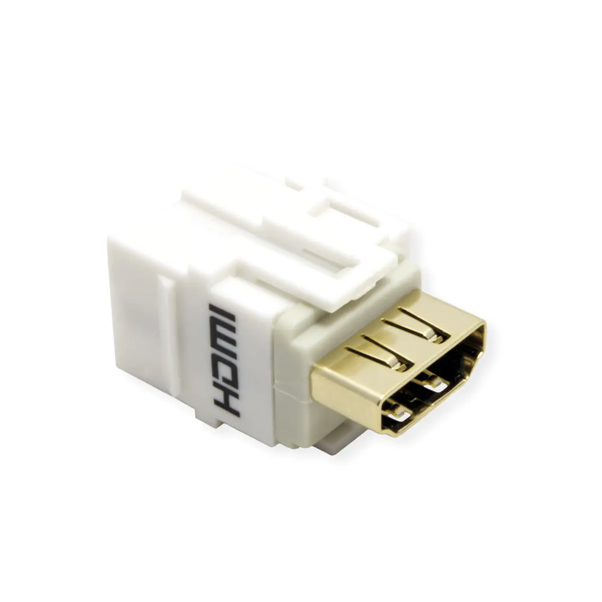 Bachmann HDMI 2.0 Keystone Modul Buchse/Buchse weiss 918.0411