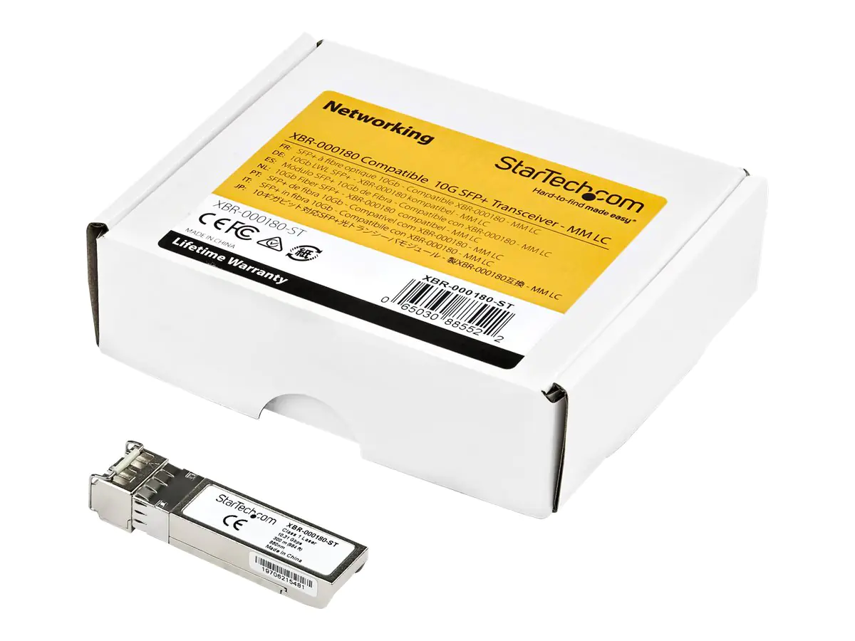 StarTech SFP-10GBASE-LR-ST Transceiver Modul (SFP+ Module, 10GBase-LR Cisco kompatibel, Glasfaser, 1310nm, LC Single Mode mit DDM) - SFP+-Transceiver-Modul - 10GbE - 10GBase-LR - LC Single-Modus - bis zu 10 km - 1310 nm