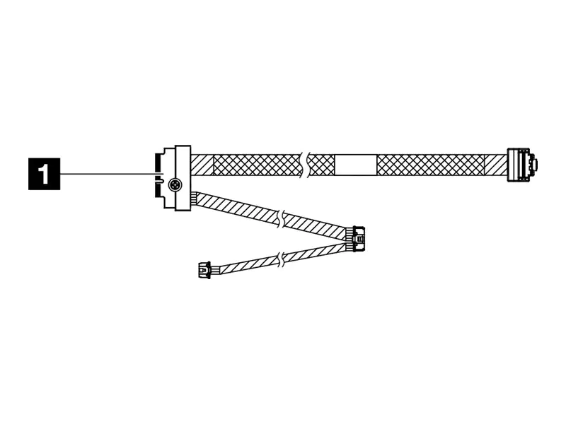 Lenovo - Speicherkabelkit - für M.2 NVMe 2-Schacht RAID