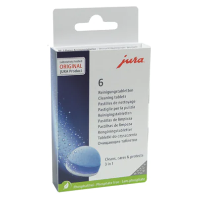 JURA Reinigungstablette 3-Phasen Kaffeevollautomaten 6 St./Pack. JURA Reinigungstablette 3-Phasen Kaffeevollautomaten 6 St./Pack.