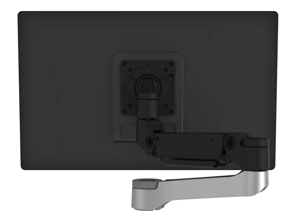 R-Go Caparo 4 Extra - Montagekomponente (einstellbarer Monitorarm) - Aluminium - mattsilber - Bildschirmgröße: bis zu 66 cm (bis zu 26 Zoll)