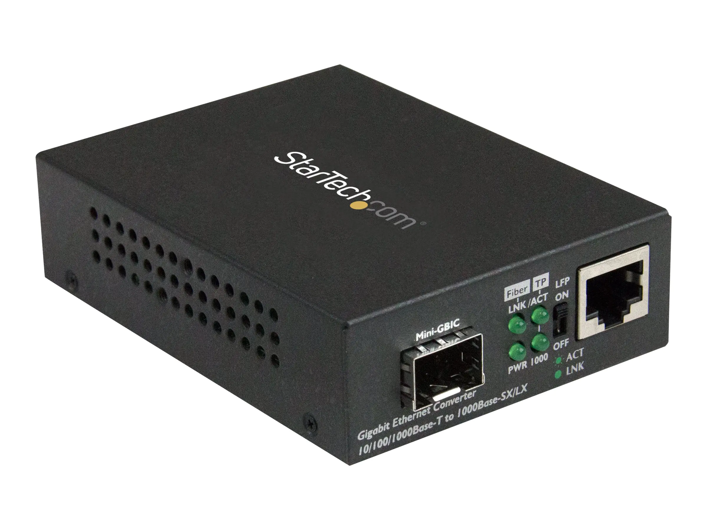 StarTech Gigabit Ethernet LWL / Glasfaser Medienkonverter mit SFP - 1000 Mbit/s Multimode Gigabit Ethernet Medienkonverter - Medienkonverter - 1GbE - 10Base-T, 1000Base-LX, 1000Base-SX, 100Base-TX, 1000Base-T - RJ-45 / SFP (mini-GBIC) - für P/N: GLCLHSMDS
