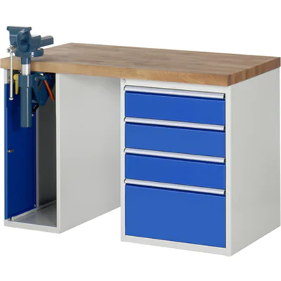 RAU Werkbank 7000 1.250 x 890 x 700 mm (B x H x T) enzianblau lichtgrau