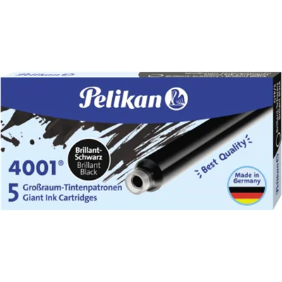 Pelikan Tintenpatrone 4001 GTP/5 310615 brillantschwarz 5 St./Pack. Pelikan Tintenpatrone 4001 GTP/5 310615 brillantschwarz 5 St./Pack.