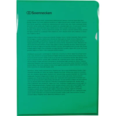 Soennecken Sichthülle 1470 DIN A4 PP grün 50 St./Pack. Soennecken Sichthülle 1470 DIN A4 PP grün 50 St./Pack.