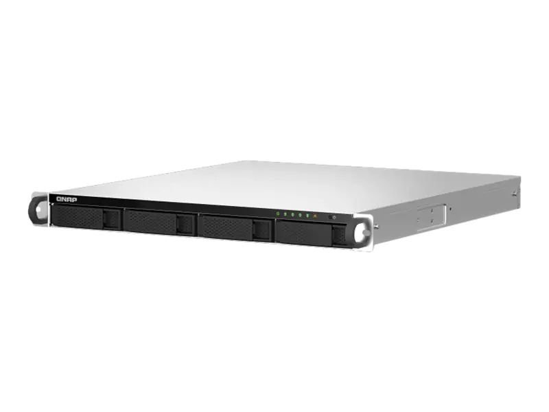 QNAP TS-464U-RP - NAS-Server - 4 Schächte - Rack - einbaufähig - SATA 6Gb/s - RAID RAID 0, 1, 5, 6, JBOD, 10 - RAM 8 GB - 2.5 Gigabit Ethernet - iSCSI Support - 1U