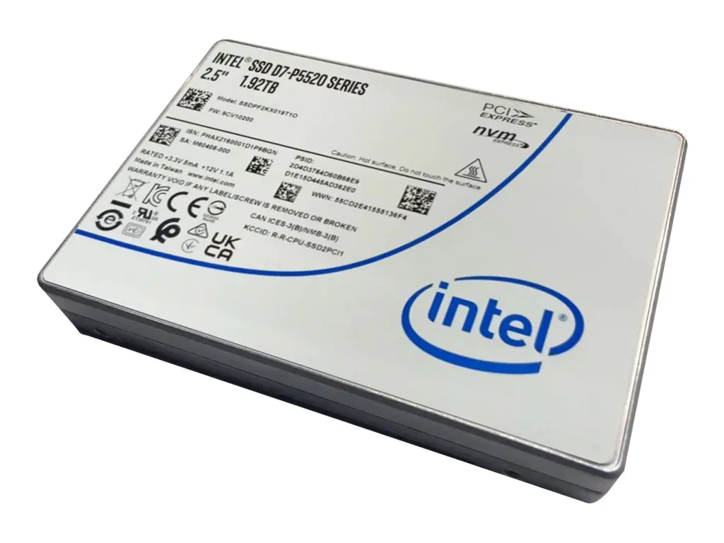 Lenovo Intel P5520 - SSD - Read Intensive - verschlüsselt - 15.36 TB - Hot-Swap - 3.5" (8.9