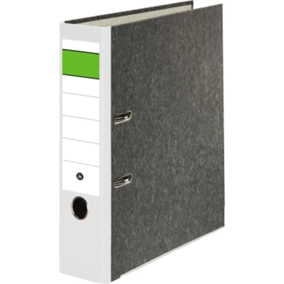 Ordner Wolkenmarmor 80mm grüner Balken Rücken ws Ordner Wolkenmarmor 80mm grüner Balken Rücken ws