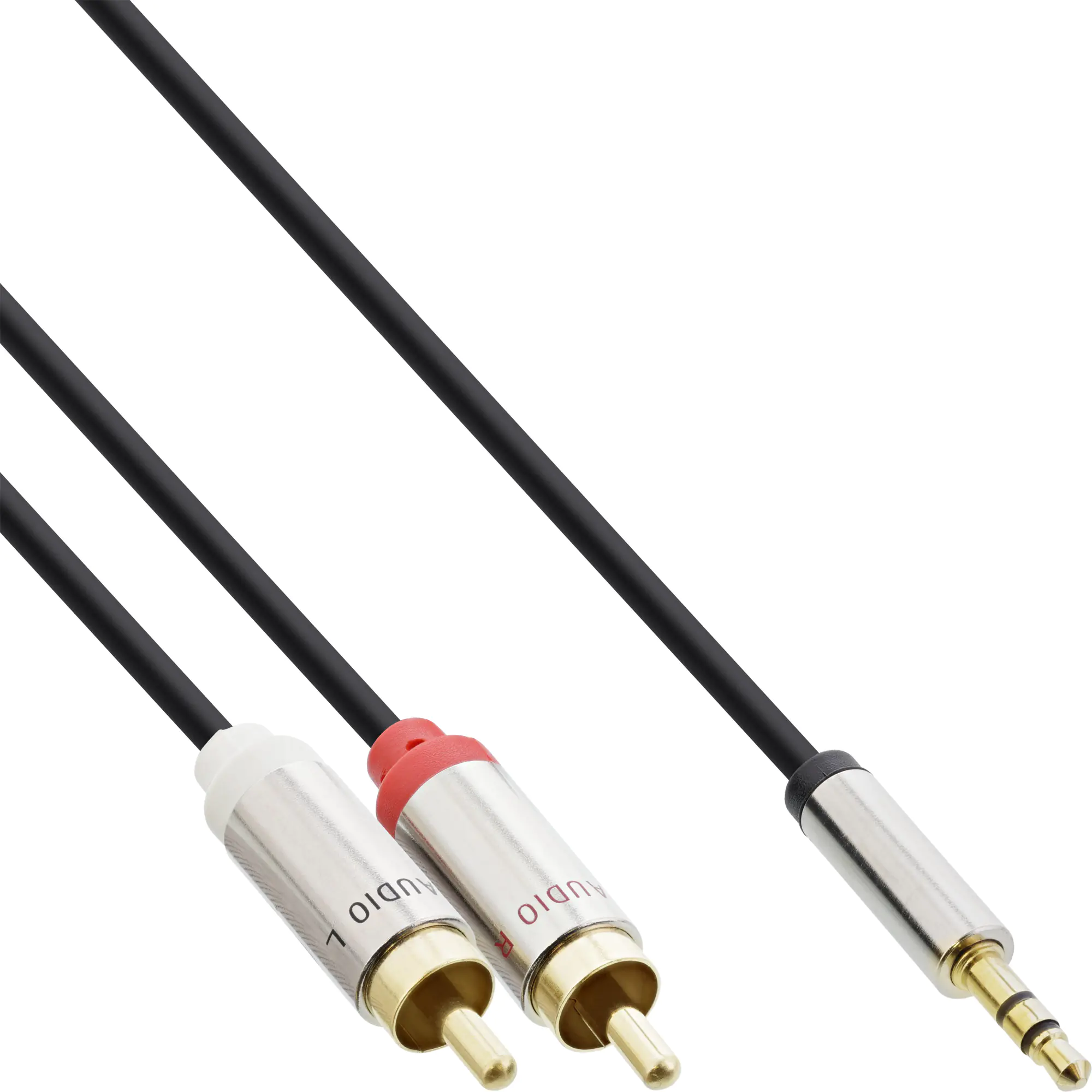 InLine Slim Audio Kabel 3,5mm Klinke auf 2x Cinch - 10m 99240