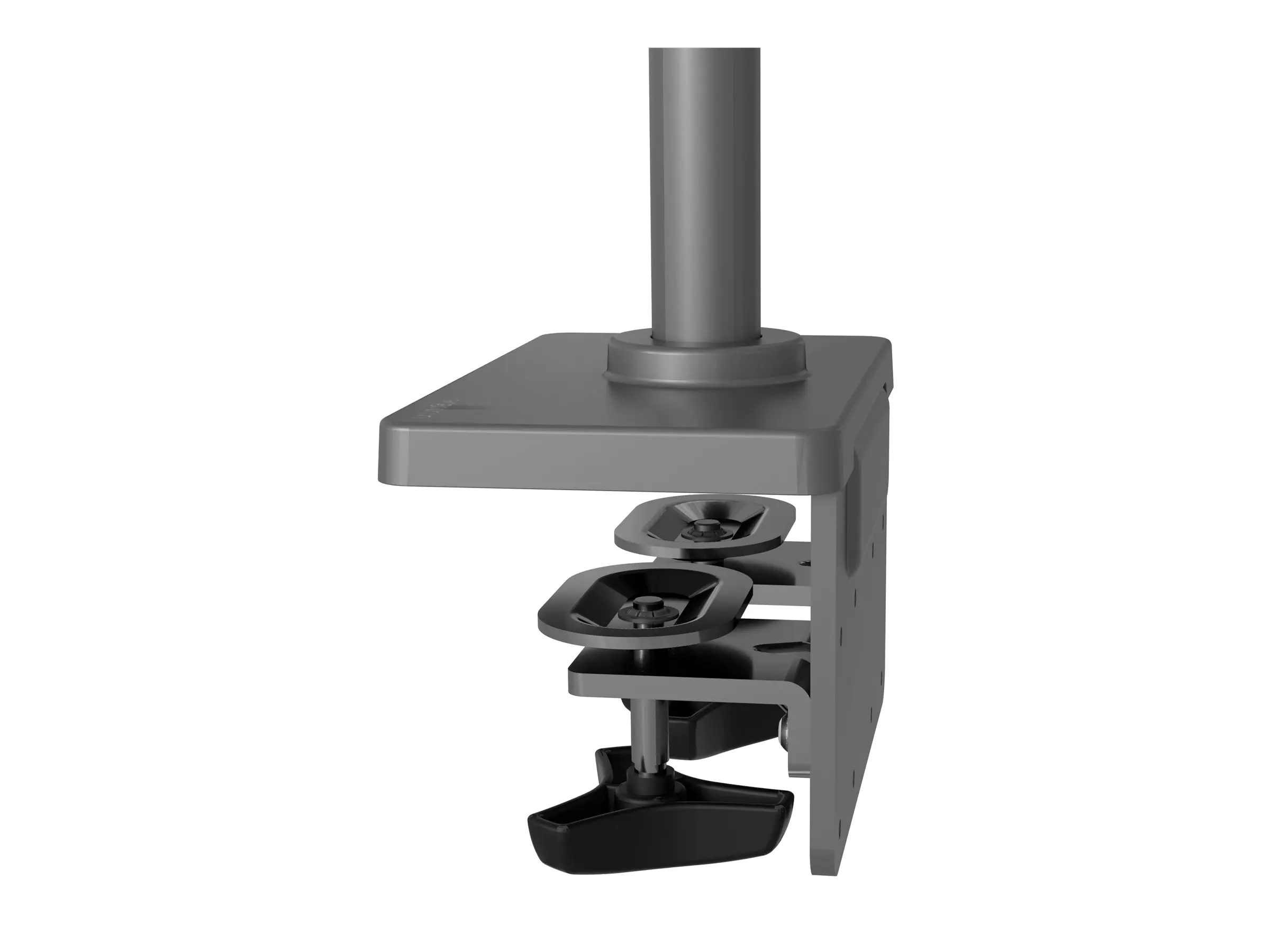 Ergotron LX Pro - Befestigungskit (Große Basis, 12" Stange, Stangenring, 2 x 2-teilige Tischklemme