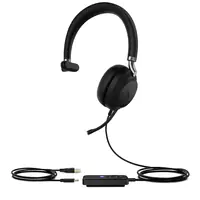 Yealink UH38 Mono - Headset - On-Ear - Bluetooth - kabellos, kabelgebunden - USB-A - Schwarz - Zertifiziert für Microsoft Teams