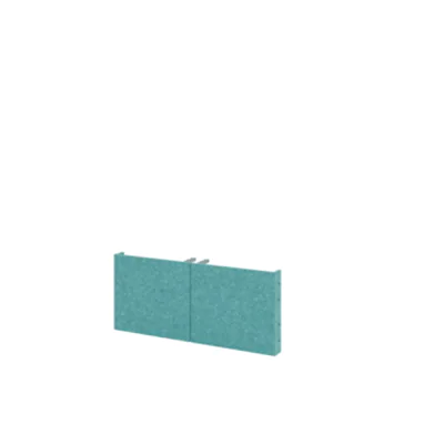 Hammerbacher Akustiktür FlexWall Hammerbacher Regalsystem FlexWall 1 Ordnerhöhe 377 x 326 mm (B x H) Vlies türkis 2 St./Pack.