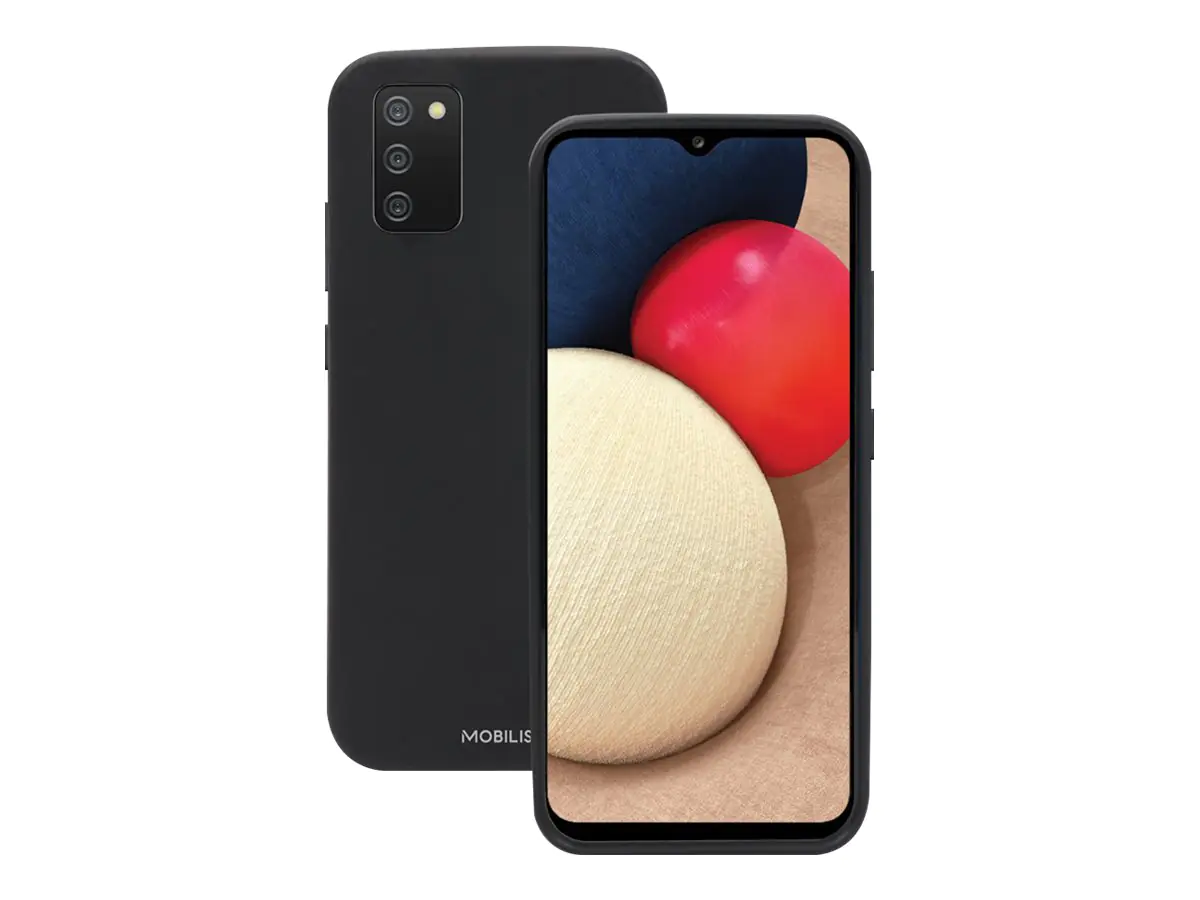 Mobilis T-Series - Hintere Abdeckung für Mobiltelefon - Schwarz - ultradünn - für Samsung Galaxy A02s