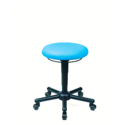 meychair Sitzhocker Assistant Pro A19 XXL Rundsitz türkis Farbe des Fußkreuzes: schwarz