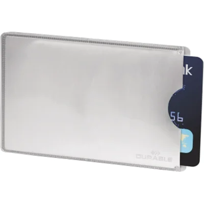 DURABLE Kartenschutzhülle 890023 54x86mm RFID Schutz si 10 St./Pack. DURABLE Kartenschutzhülle 890023 54x86mm RFID Schutz si 10 St./Pack.