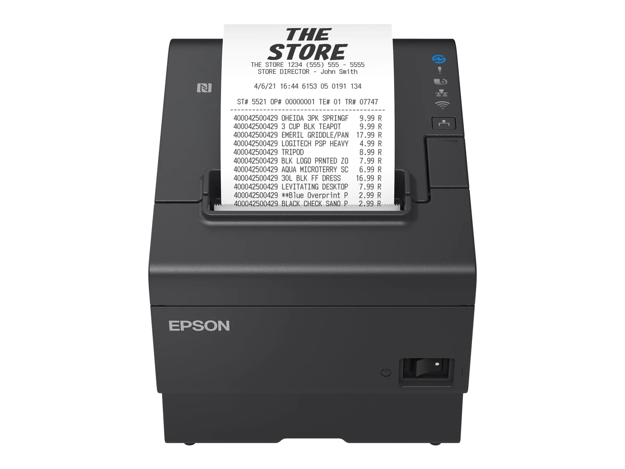 Epson TM T88VII (112) - Belegdrucker - Thermozeile - Rolle (7,95 cm) - 180 x 180 dpi - bis zu 500 mm/Sek. - USB 2.0, USB 2.0-Host, LAN, seriell - Cutter - Schwarz Epson TM T88VII (112) - Belegdrucker - Thermozeile - Rolle (7,95 cm) - 180 x 180 dpi - bis zu 500 mm/Sek. - USB 2.0, USB 2.0-Host, LAN, seriell - Cutter - Schwarz
