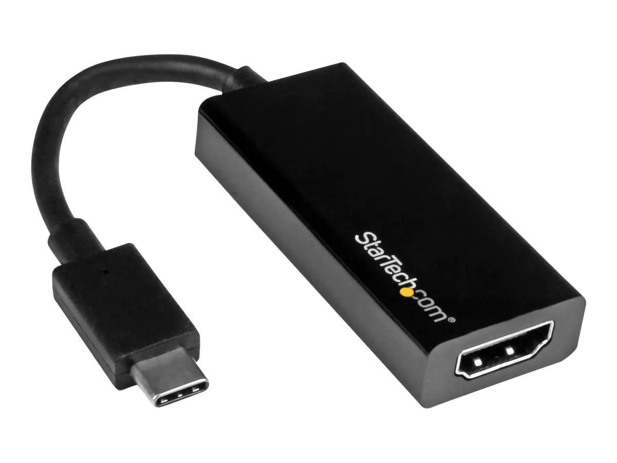 StarTech.com Startech USB C to HDMI Adapter - USB 3.1 Type C Converter - 4K 30Hz UHD - Videoadapter - USB-C männlich zu HDMI weiblich - 14.7 cm - Schwarz - 4K30Hz (3840 x 2160) CDP2HD