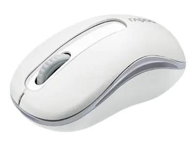 Rapoo M10 PLUS - Maus - optisch - 3 Tasten - kabellos - 2.4 GHz - weiß