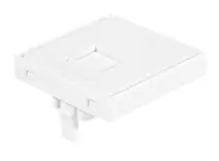Dexlan Frontplatten-Einsatz 45 x 45 mm für 1 Keystone-Modul signalweiß RAL
