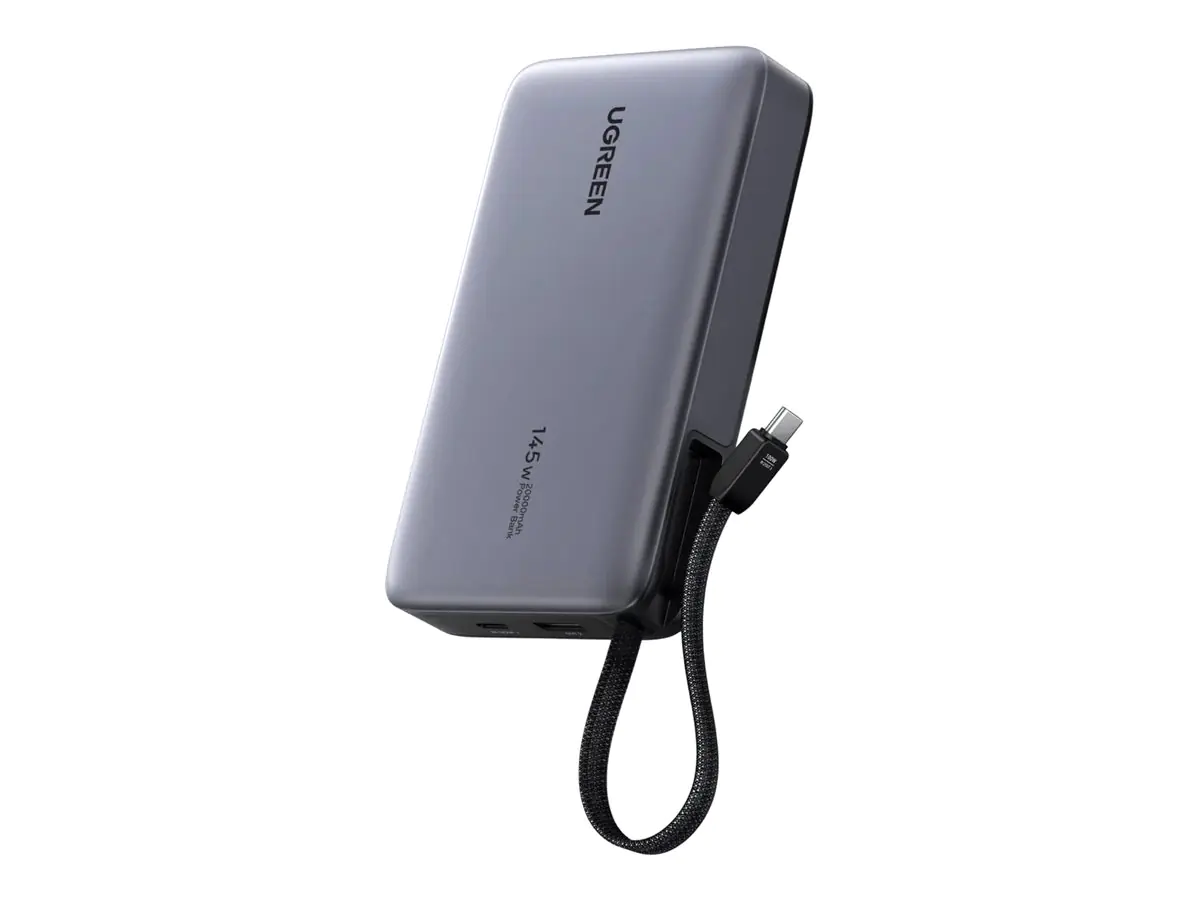 Ugreen Nexode - Powerbank - 20000 mAh - 145 Watt - PD 3.0 - 3 Ausgabeanschlussstellen (USB, USB-C) 55992B