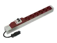 SCHROFF Steckdosenleiste (Rack - einbaufähig) - Eingabe, Eingang GST18 - Ausgangsanschlüsse: 6 (French / UTE) 60110357